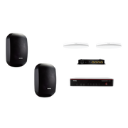 Biamp Certified meeting room bundle; includes TesiraFORT? X 400, Parl? TCM-X White, Parl? TCM-XEX White, Tesira AMP-450BP, (2) Desono MASK6C-BL Black, (1) Cat5e Cable Black 25' Plenum Rated, (5) Cat5e Cable Black 10' Plenum Rated, (1) Cat5e Cable Black 3'
