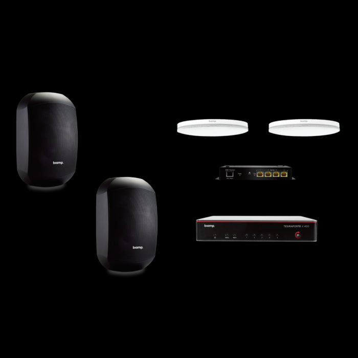 Biamp MRB-L-X400-C-MASK6C Système de conférence audio (Solution complète pour salle de réunion)