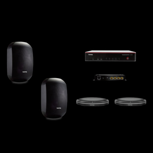 Biamp MRB-L-X400-T-MASK6C Système de conférence audio (Solution complète pour salle de réunion)