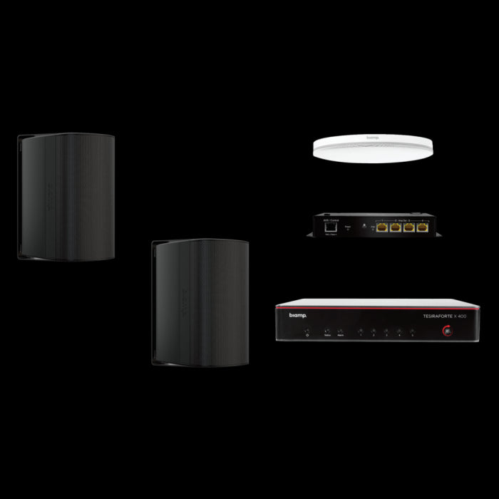 Biamp MRB-M-X400-C-DXS5 Système de conférence audio (Solution complète pour salle de réunion)