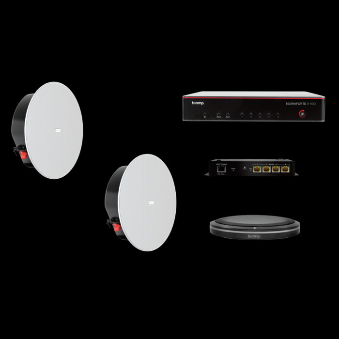 Biamp MRB-M-X400-T-CIC6LP Système de conférence audio (Solution complète pour salles de réunion)