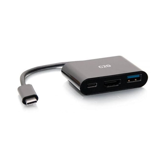 C2G USB-C 3-in-1 Mini Dock avec HDMI, USB-A, et USB-C Power Delivery (60W)