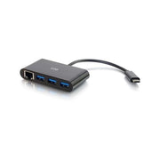 C2G USB-C to Ethernet Adapter with 3-Port