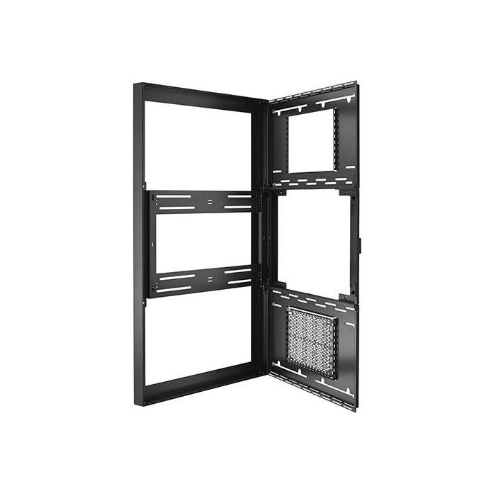 Chief IMPACT ON-WALL KIOSK - 65in PORTRAIT, BLACK