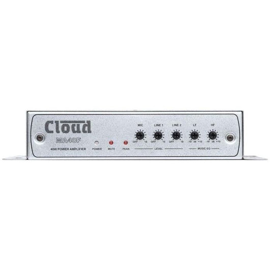 Cloud Electronics MA40F Mini amplificateur mélangeur 40W (basse impédance), avec connexion Facility port pour platine déportée