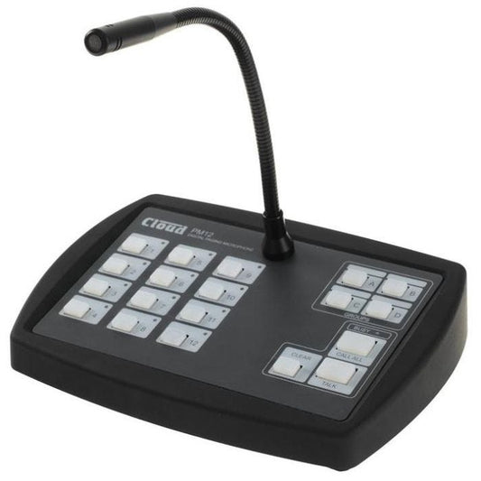 Cloud Electronics PM12 Microphone d'appel 12 zones