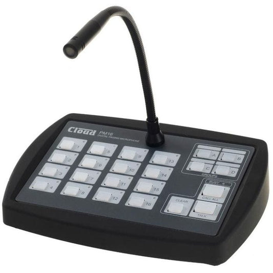 Cloud Electronics PM16 Microphone d'appel 16 zones