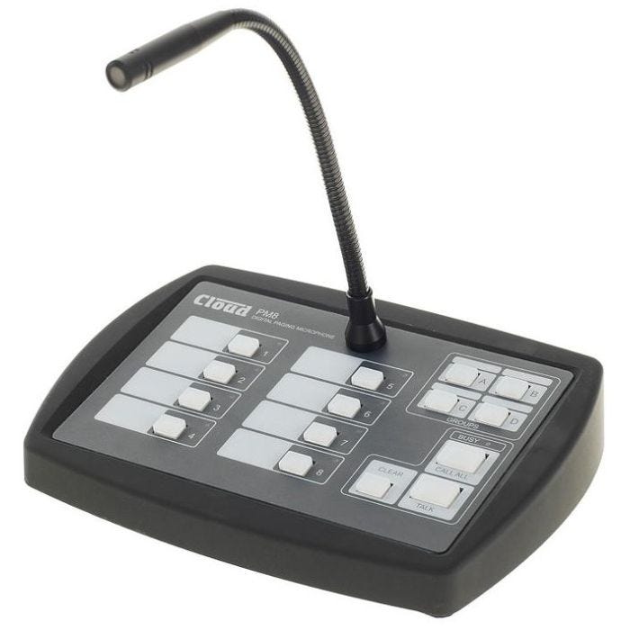 Cloud Electronics PM-8 Microphone d'appel 4 zones