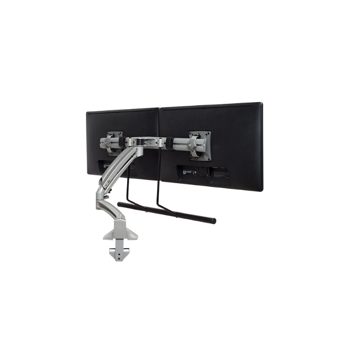 Chief KONTOUR K1C Dynamic Desk Mount, Dual Monitor Array, Reduced Height, Silver