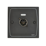 Cloud Electronics XLR-M1B platine XLR mal passive, noire (prévoir boite UK simple)