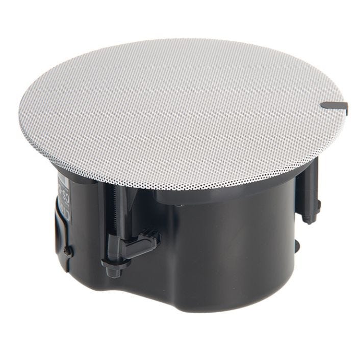 Cloud Electronics CS-C4VW Enceinte encastrée HP 4’’ + tweeter, 20 Watts en 100V, grille à bord fin, blanc