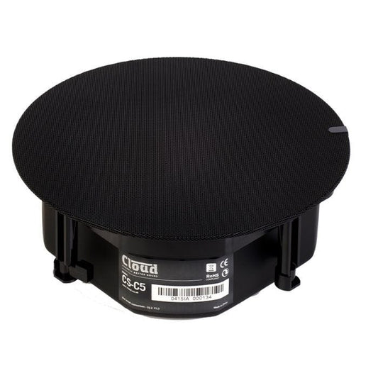 Cloud Electronics CS-C5B Enceinte encastrée 2 voies HP 5.25’’ + tweeter, 20W en 100V, grille bord fin, noir