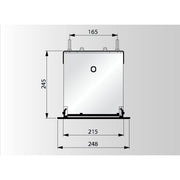 Da-Lite Tensioned Descender Large Electrol WS 244x390 16:10 Matt White Projector Screen