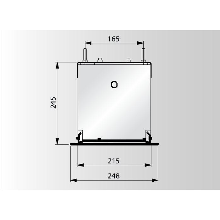 Da-Lite Tensioned Descender Large Electrol WS 244x390 16:10 Matt White Projector Screen