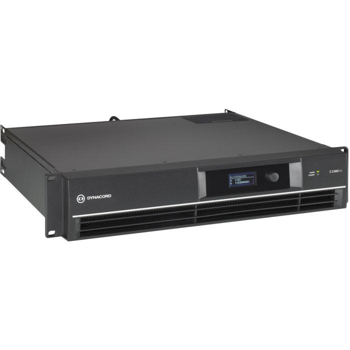 Dynacord DSP power amplifier 2 x 650W @ 4 ohms with FIR Drive, 70V output, GPI remote power,