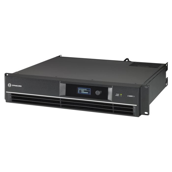 Dynacord DSP power amplifier 2 x 1800W @ 4 ohms with FIR Drive, 70V/100V output, GPI remote power,