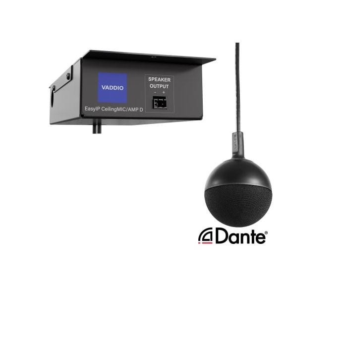 Vaddio EasyIP CeilingMIC/AMP D Système de conférence audio (2-en-1 avec réseau Dante)