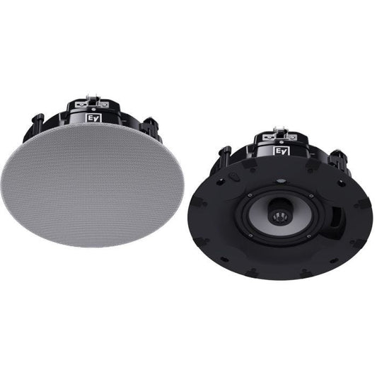 Electro-Voice EVID-C6.2LP-G2 Paire d'enceintes avec backcan, 2 voies 6.5", 30W en 100V, grille magnétique sans bordure, slim