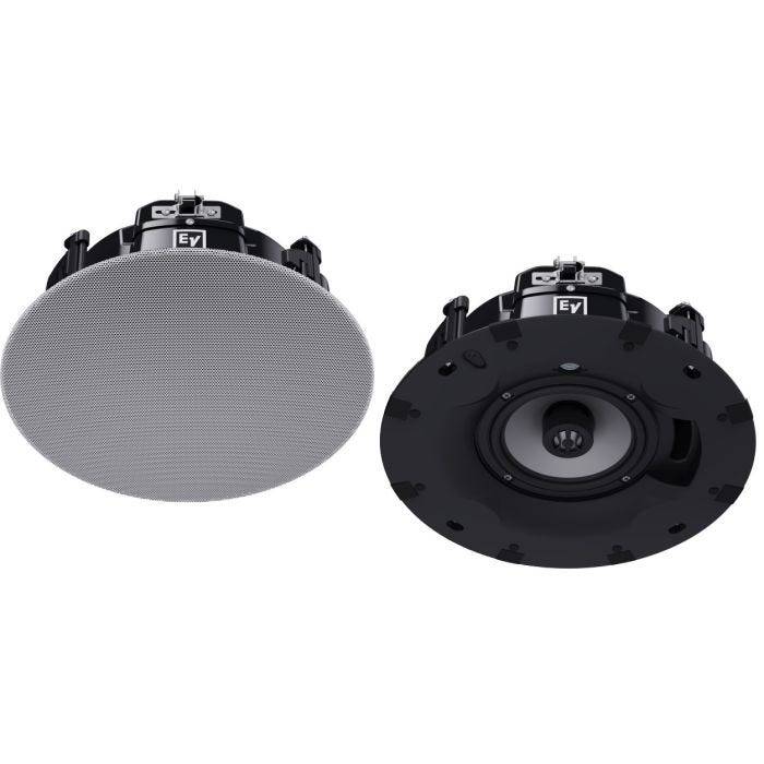 Electro Voice Ceiling speaker 6.5 inches, low profile, white, packed in pairs