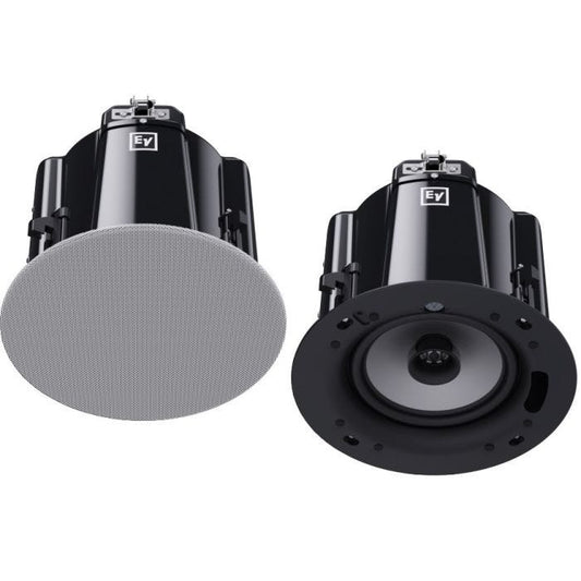 Electro-Voice EVID-C8.2-G2 Paire d'enceintes avec backcan, 2 voies 8", 60W en 100V, grille magnétique sans bordure