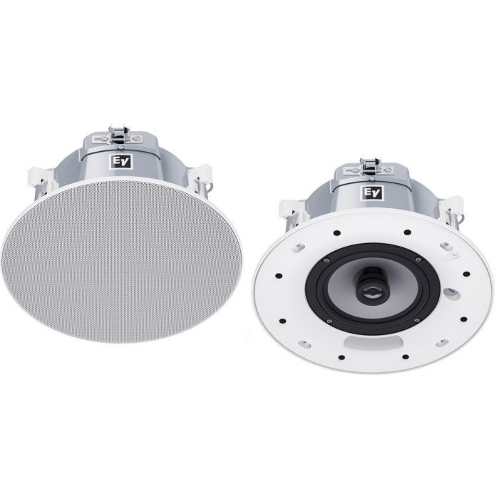 Electro Voice Ceiling speaker 6.5 inches, 70/100V, EVAC model EN54-24, white, packed in pairs, EN54-24