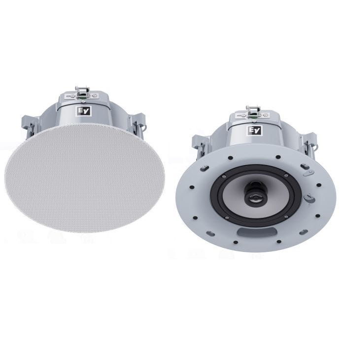 Electro Voice Ceiling speaker 6.5 inches, 70/100V, white, packed in pairs