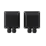 Electro Voice Weather cover with dual gland-nut for 5 inches, 8 inches black, (Pair)