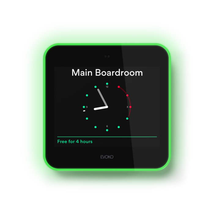 EVOKO LISO  écran 8" de roombooking On-Premises