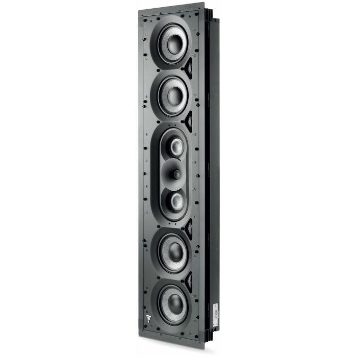 Focal 1000 IWLCR UTOPIA Enceinte encastrée murale, 4x graves ‘W’ 16.5cm + 2x Médiums ‘W’ à Profil ‘M’ 8cm + Tweeter Béryllium, 8Ω (min 4.2Ω)