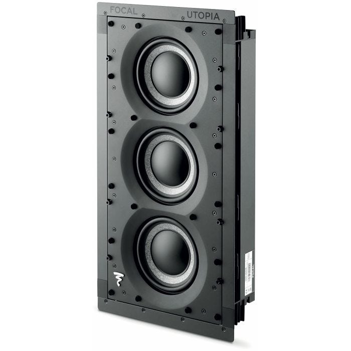 Focal In Wall Passive Closed Back Subwoofer with W Cone