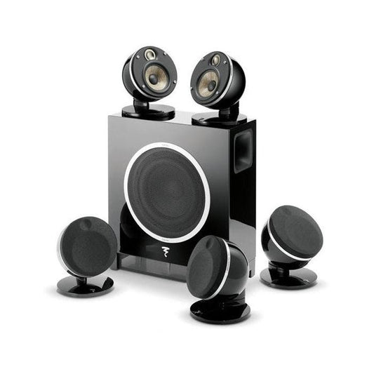 Focal PACK51SAFDB Set de 5 enceintes Dome Flax et 1 caisson Sub Air, noir