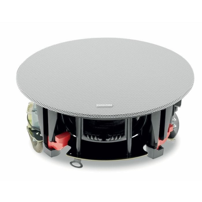 Focal 2-Way In Wall / In Ceiling Coaxial Loudspeaker with 8in Polyglass Cone and Adjustable Transformer