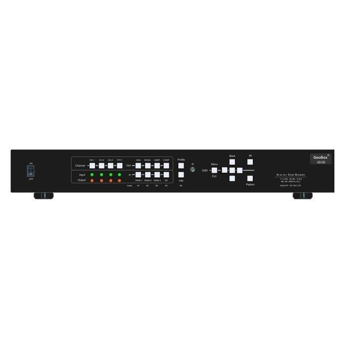 Geobox UD103: Triple Channel 4k IN/OUT edge blending