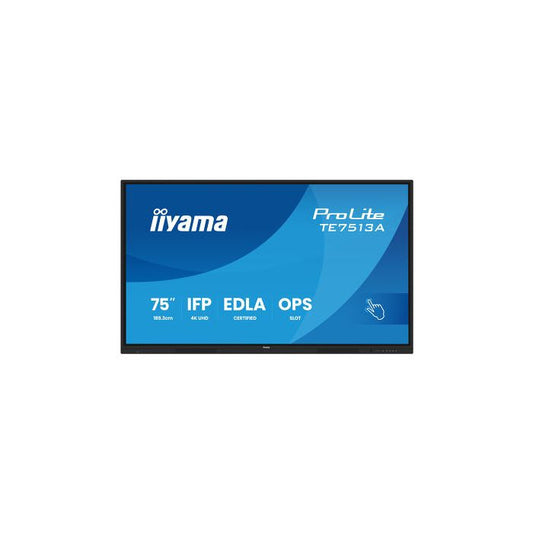 iiyama TE7513A-B1AG Écran Plat Interactif 4K UHD (75 pouces)
