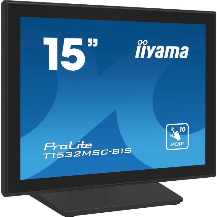 15" PCAP Bezel Free Front 10P Touch 1024