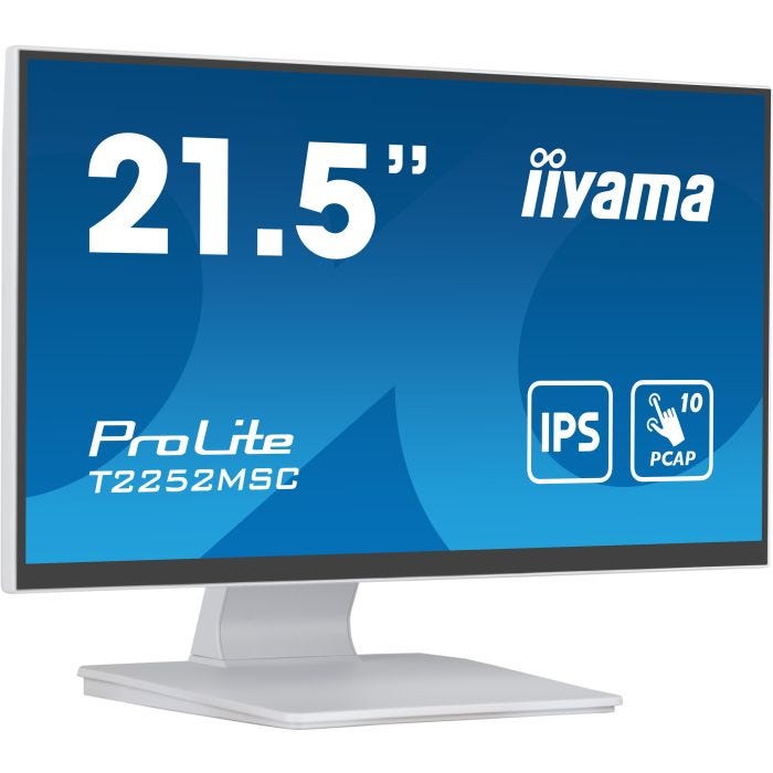iiyama ProLite T2252MSC-W2 Écran Plat Tactile LCD (21.5 pouces, Full HD, Blanc)