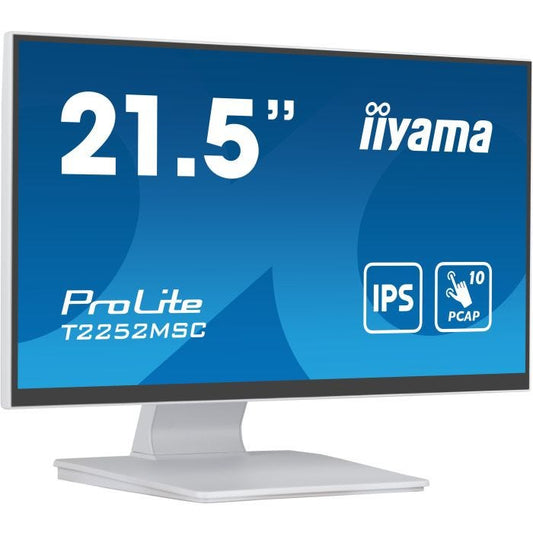 iiyama ProLite T2252MSC-W2 Écran Plat Tactile LCD (21.5 pouces, Full HD, Blanc)