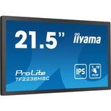 iiyama TF2238MSC-B1 affichage de messages Carte A numérique 55,9 cm (22") LED 600 cd/m² Full HD Noir Écran tactile