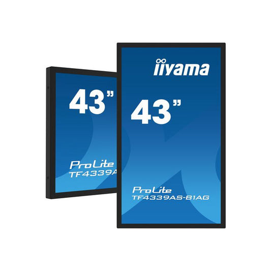 iiyama TF4339AS-B1AG Écran Plat de Signalisation Numérique (Écran Tactile, 4K Ultra HD)