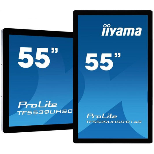 iiyama ProLite TF5539UHSC-B1AG écran plat de PC 139,7 cm (55") 3840 x 2160 pixels 4K Ultra HD LED Écran tactile Multi-utilisateur Noir
