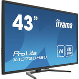 iiyama ProLite X4373UHSU-B1 écran plat de PC 108 cm (42.5") 3840 x 2160 pixels 4K Ultra HD Noir