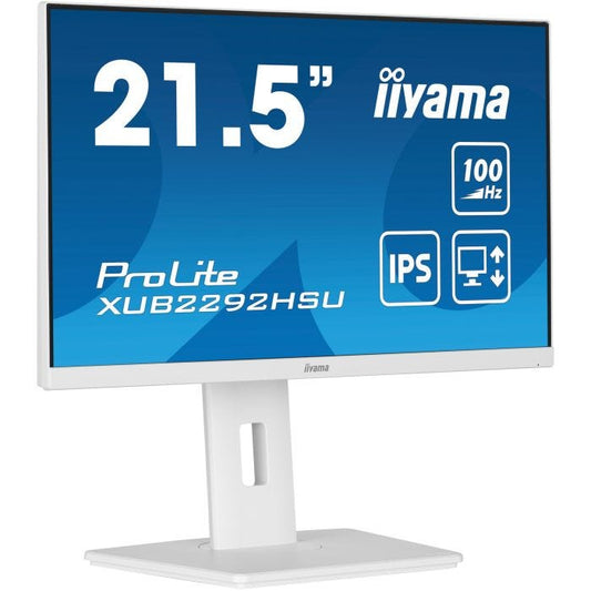 iiyama ProLite XUB2292HSU-W6 Écran LED Full HD (21.5 pouces, Blanc)