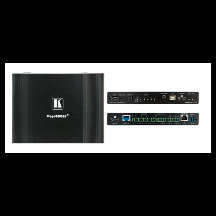 Kramer DSP-62-UC Matrice audio DSP 6x2 PoE avec commutateur HDMI, AEC et HDBaseT