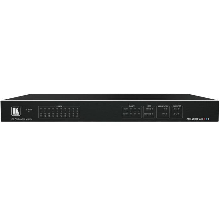Kramer 20 port interchangeable multi-channel DSP &Bidirectional class-complient USB Audio HDMI 4K 60 4:4:4 mic Auto mixer &AEC