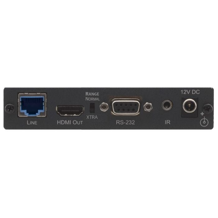 Kramer 4K60 4:2:0 HDMI HDCP 2.2 Compact 2-way PoE Receiver with Ethernet, RS-232 & IR over Extended-Reach HDBaseT
