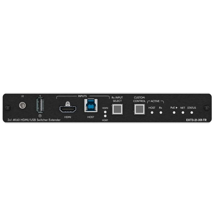 Kramer HDMI AV + USB + GE 100m 2-way PoE Smart Tx & 2x1 Switcher Rx