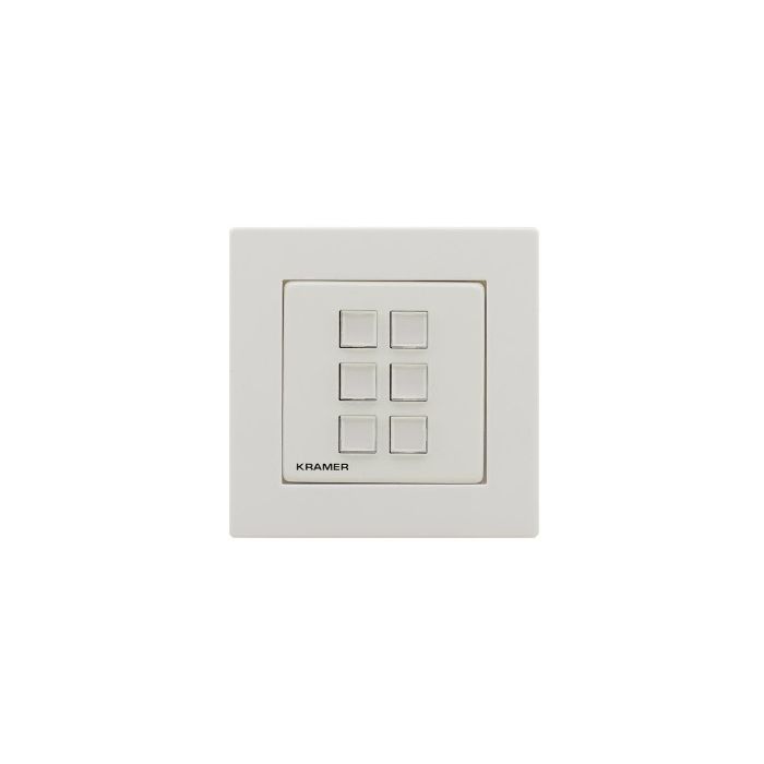 Kramer 6-BUTTON Ethernet and KNET 1-gang Control Keypad, PoE