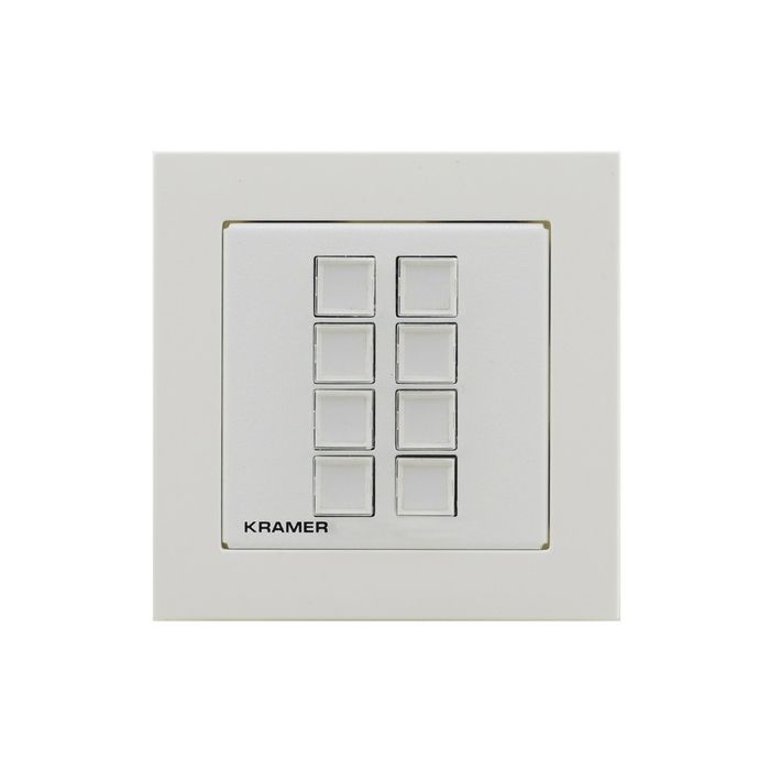 Kramer 8-BUTTON Ethernet and KNET 1-gang Control Keypad, PoE