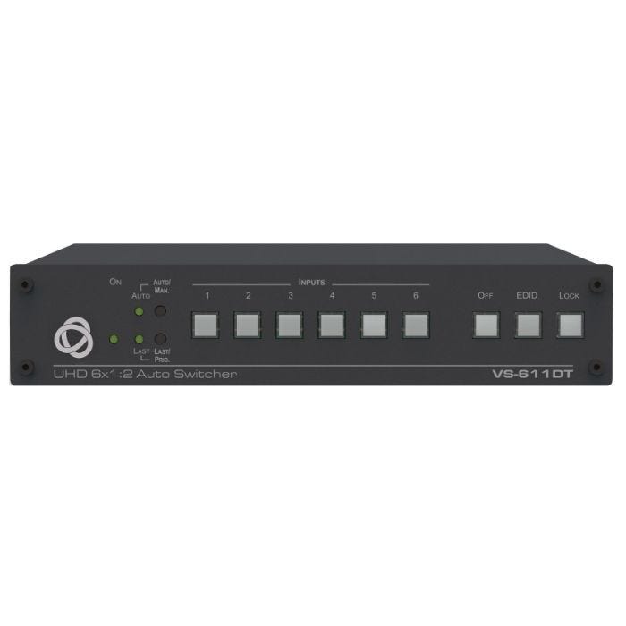 Kramer 6:1 4K auto switcher with HDMI and HDBT outputs