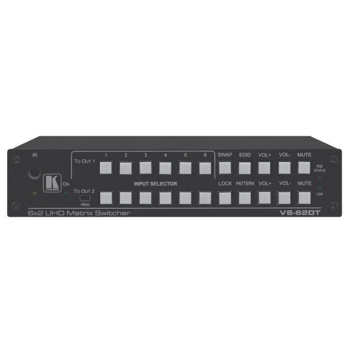 Kramer 6x2 UHD HDMI Matrix Switcher with HDMI and HDBT outputs